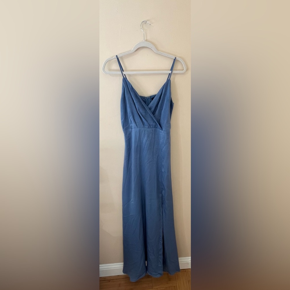 Elegant Blue Women's Dress